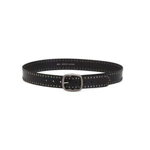 MOST WANTED Black Leather Grunge Studded Belt